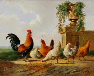 Albertus_Verhoesen_Chickens