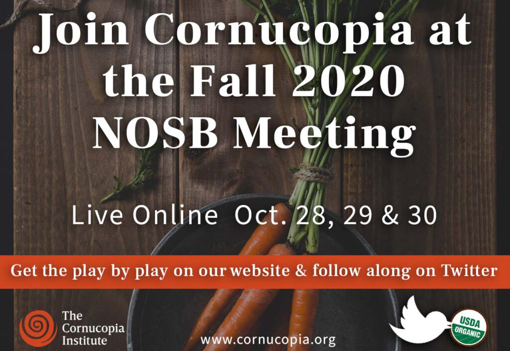 NOSB Fall 2020 Meeting