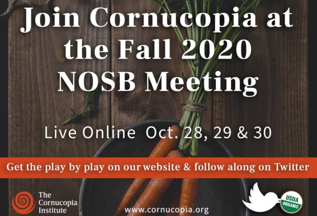 NOSB Fall 2020 Meeting