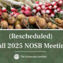 (Rescheduled) Fall 2025 NOSB Meeting