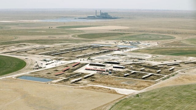 Overview of dairy facilities in the shadow of large coal burning power plant. Hilltop LLC – Boehning Dairy – Earth, TX