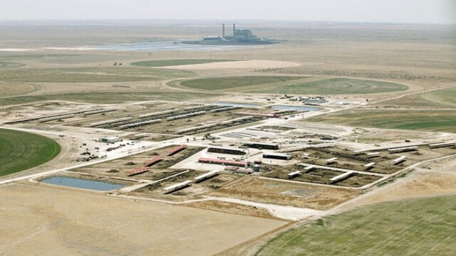 Overview of dairy facilities in the shadow of large coal burning power plant. Hilltop LLC – Boehning Dairy – Earth, TX