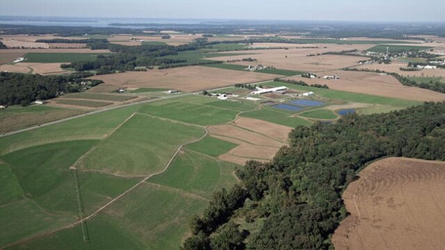 This overview shows the available pasture/forage ground surrounding this milking facility; there are zero cows out. Horizon Dairy (WhiteWave) – Kennedyville, MD